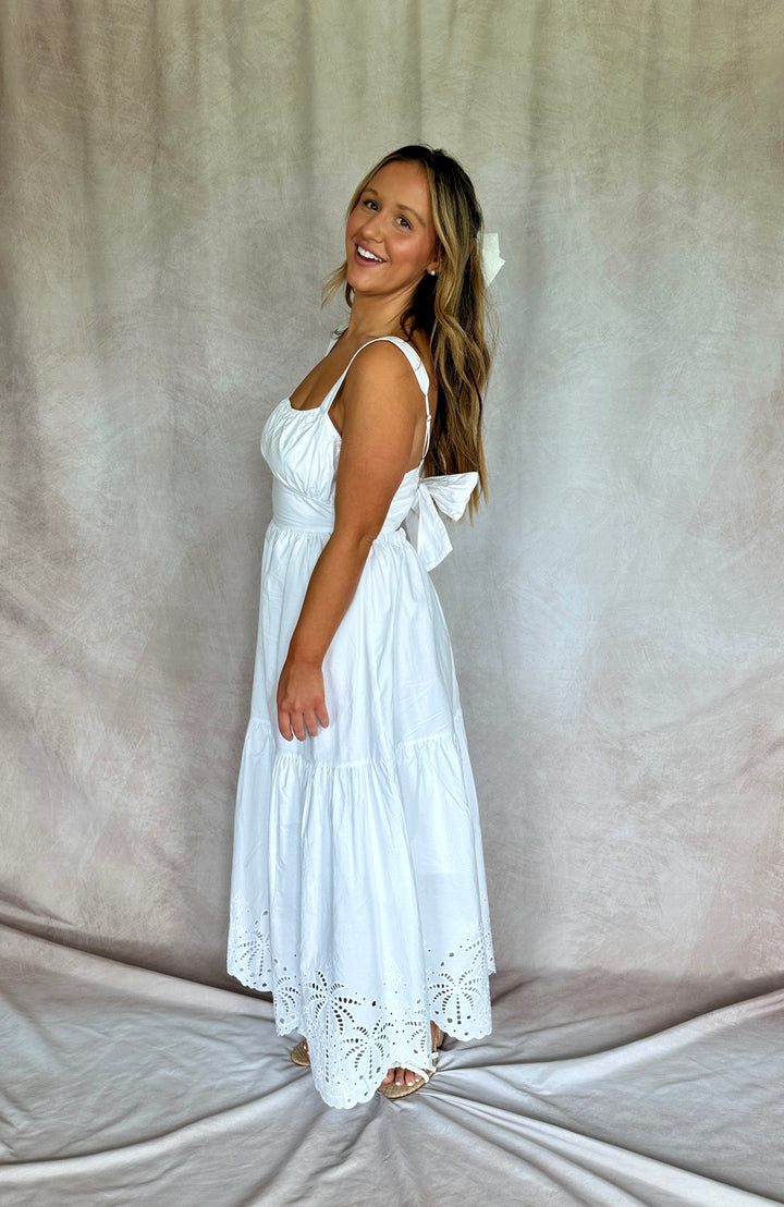 The White Palm Maxi Dress
