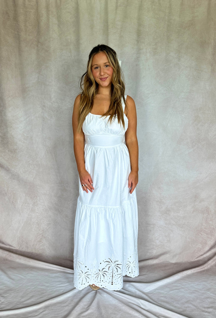 The White Palm Maxi Dress