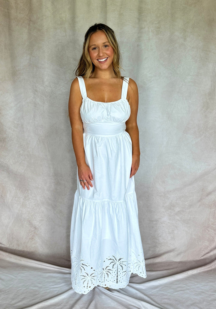 The White Palm Maxi Dress