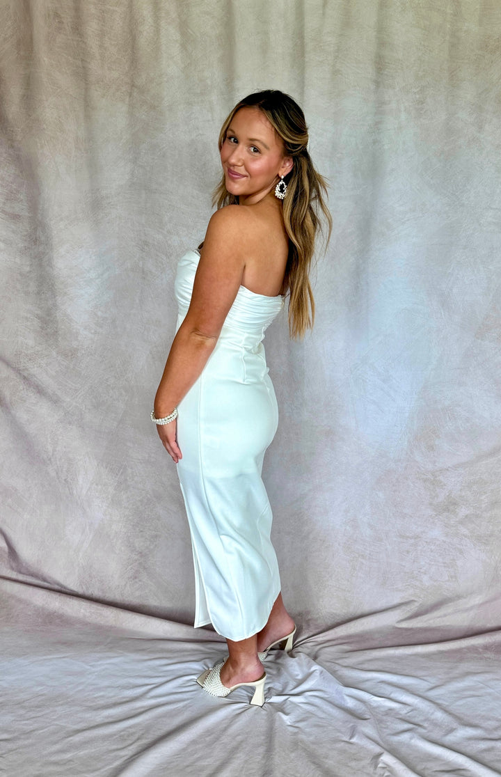 Just Say Yes Strapless Dress