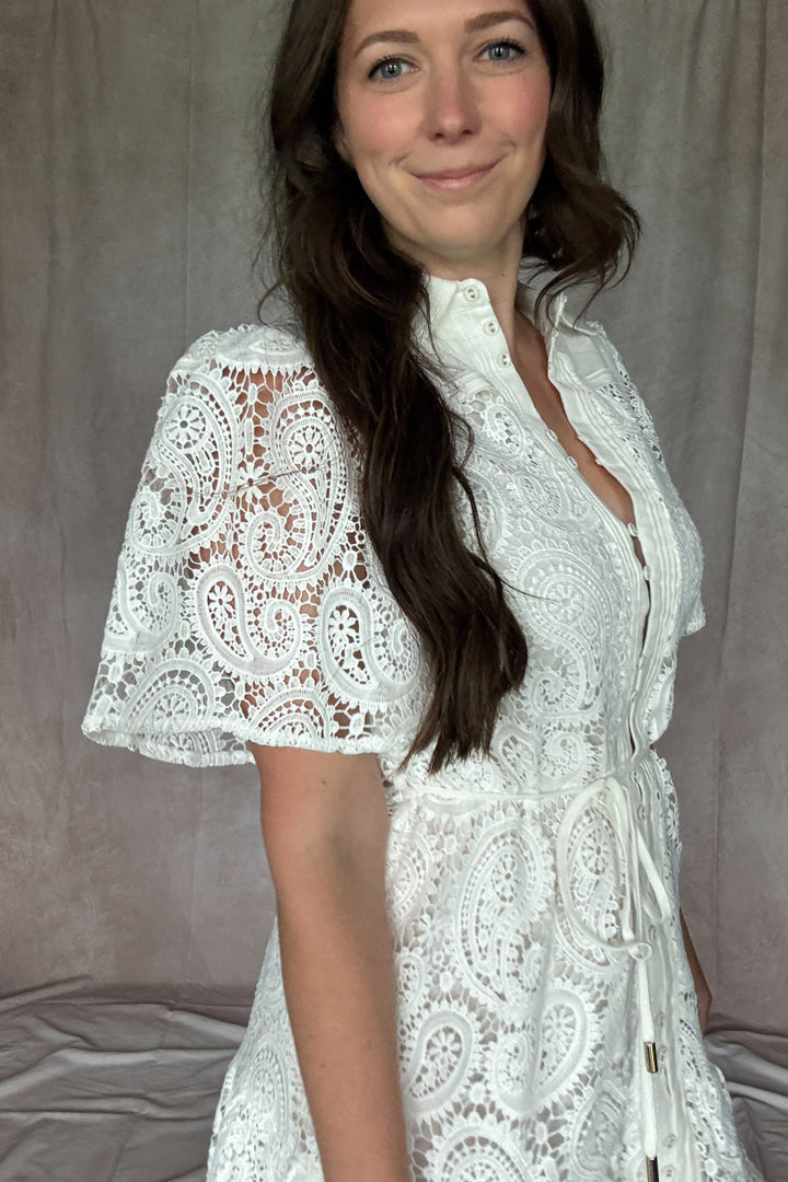 Something White Short Lace Dress