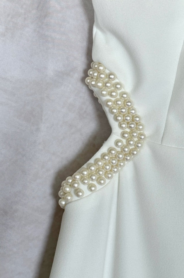 The Pearl White Formal Dress