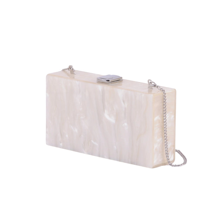 White Acrylic Clutch